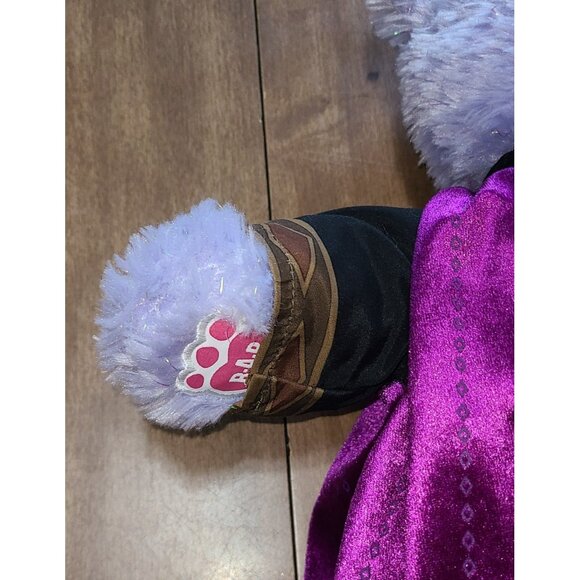 BUILD A BEAR DISNEY FROZEN II ANNA 16" PLUSH PURPLE W/ TRAVEL COSTUME 2019 BAB - Picture 5 of 6